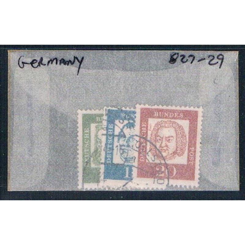 Germany 827-29 Used Portraits 1961 CV 1.30 (G0262)