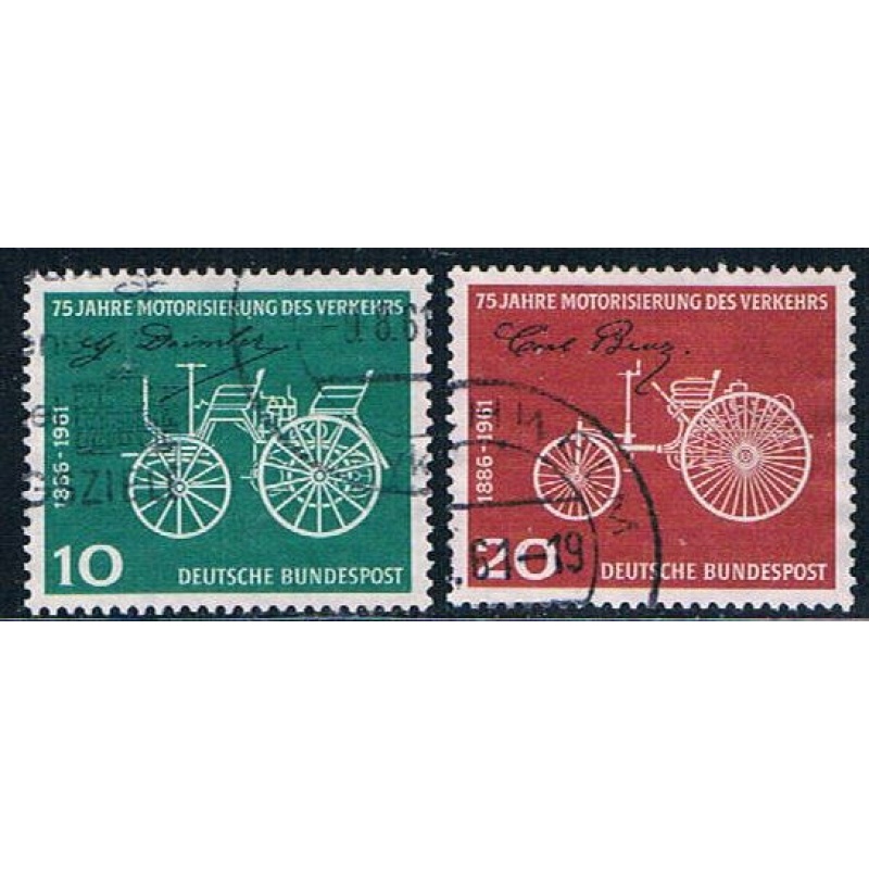 Germany 840-41 Used set Motor cars (GI0618P178)+