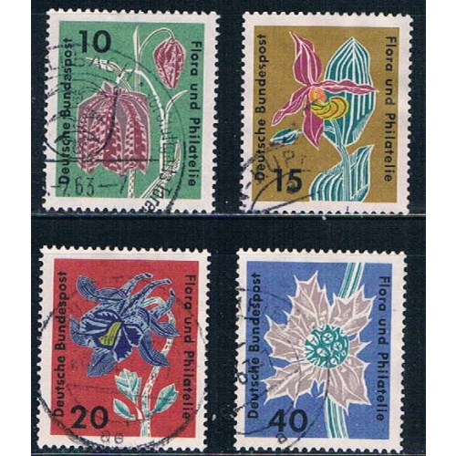 Germany 857-60 Used set Flowers CV 1.10 (GI0593P167)+