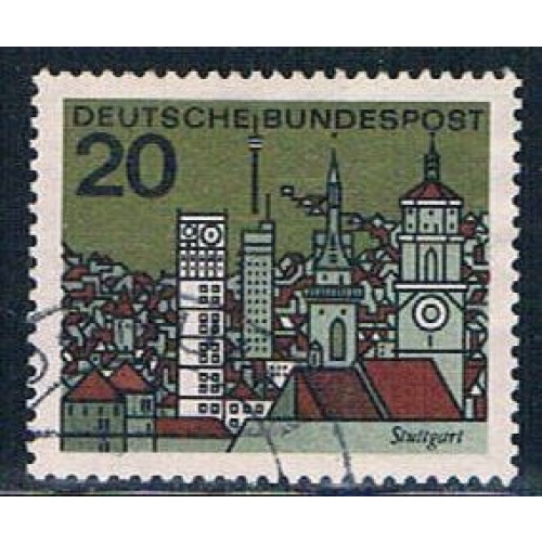 Germany 879 Used View of Stuttgart (GI0541P140)+
