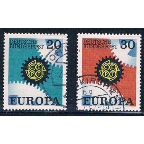 Germany 969-70 Used set Europa 1967 (GI0487P124)+