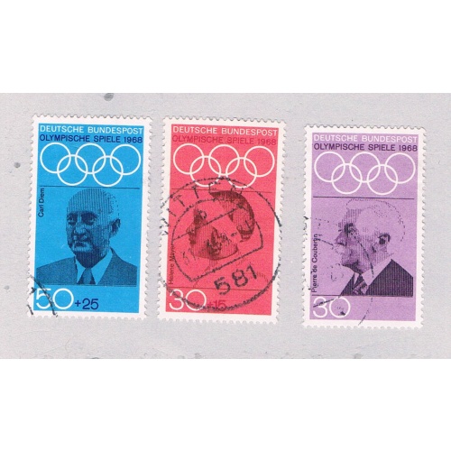 Germany 986;B434-37 Used set Olympics 1968 CV 2.30 (GI0461P111)+