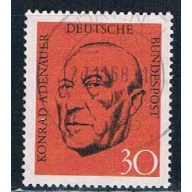 Germany 988 Used Conrad Adenauer (GI0460P110)+