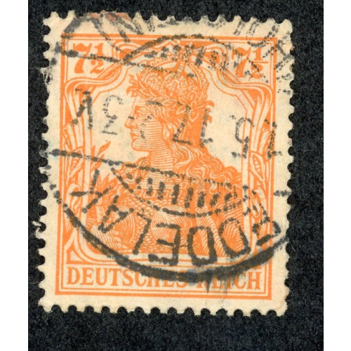 Germany 98 U 1916 7 1/2pf red orange