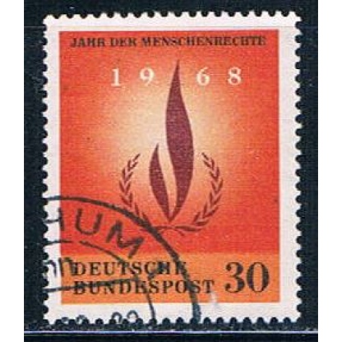 Germany 992 Used Human Rights flame (GI0451P106)+