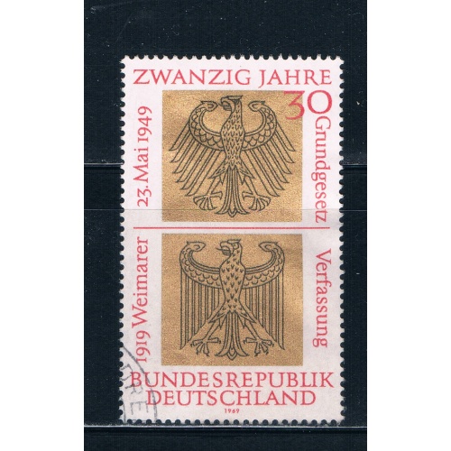 Germany 998 Used Heraldic Eagles (GI0407P102)+