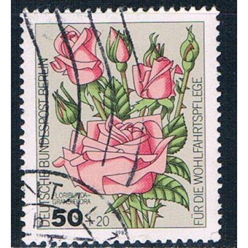 Germany 9NB193 Used Flowers 1982 (G0464)