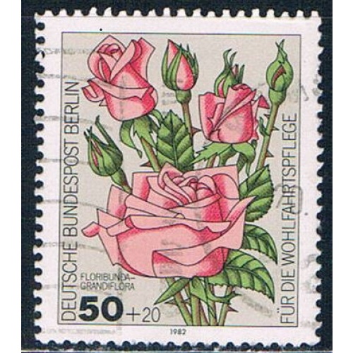 Germany 9NB193 Used Flowers 1982 (G0465)