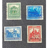 Germany B38, B40, B43, B47, Semi-postal, 1930-1932, used