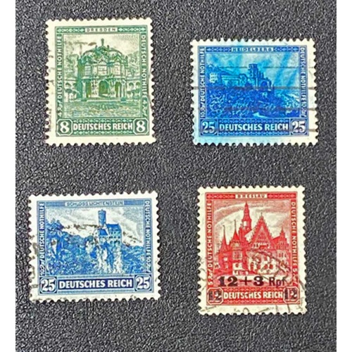 Germany B38, B40, B43, B47, Semi-postal, 1930-1932, used