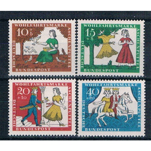 Germany B408-11 MNH set Fairy Tales 1965 CV 1.20 (G0762)