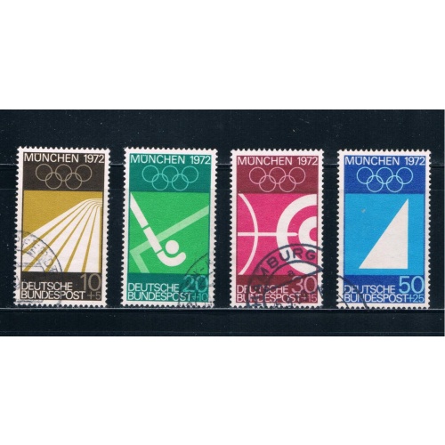 Germany B446-49 Used set Munich Olympics 1972 (GI0402P100)+