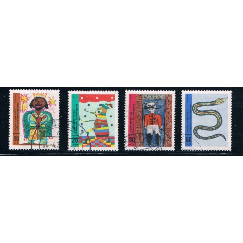 Germany B468-71 Used set Childrens Drawings (GI0294P74)+