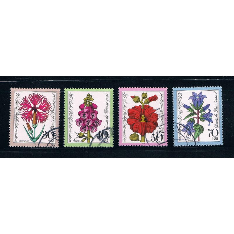 Germany B512-15 Used set Flowers (GI0171P19)+