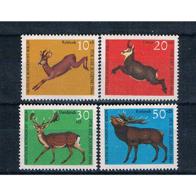 Germany Berlin 9NB37-40 MNH set Animals 1966 CV 1.40 (G0753)