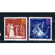 Germany DDR 1468-69 Used Great Theatrical Productions 1973 (G0065)