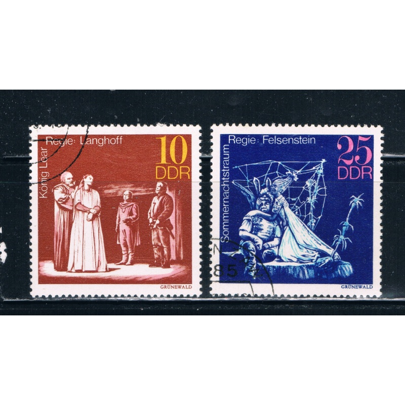 Germany DDR 1468-69 Used Great Theatrical Productions 1973 (G0065)