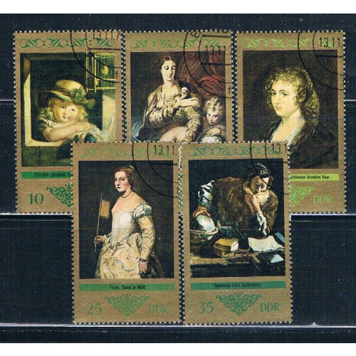 Germany DDR 1497-1501 Used Paintings 1973 CV 1.25 (G0744)