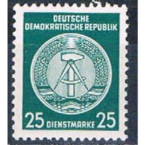 Germany DDR O23 Unused Arms of Republic 1954 CV 2.25 (HV0036)