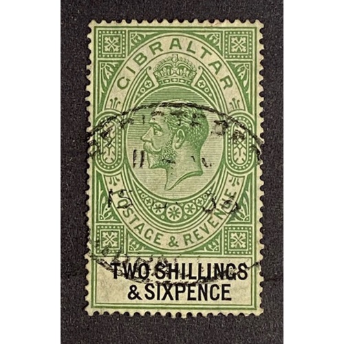 GIBRALTAR, Sc #87, WMK 4, Used, Centering XF80