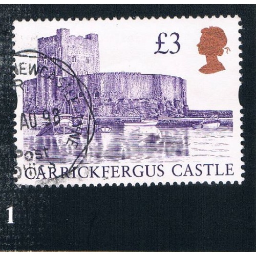 Great Britain 1447A Used Carrickfergus Castle CV 3.00 (BP0001)