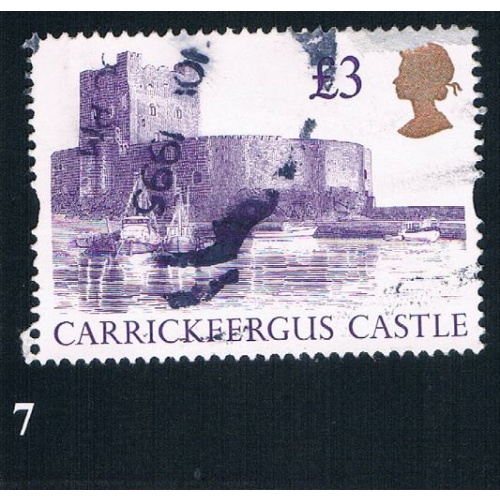 Great Britain 1447A Used Carrickfergus Castle CV 3.00 (BP0007)