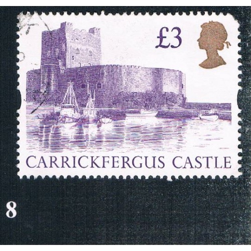 Great Britain 1447A Used Carrickfergus Castle CV 3.00 (BP0008)