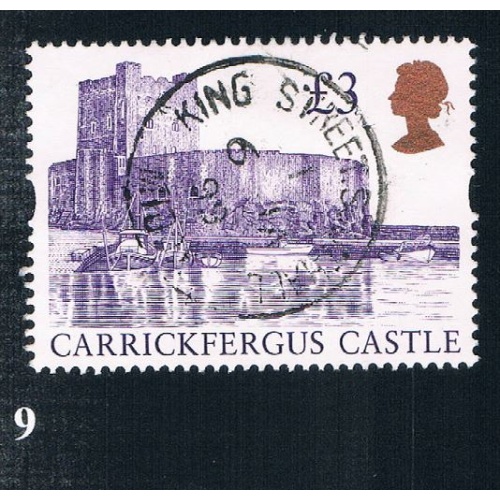 Great Britain 1447A Used Carrickfergus Castle CV 3.00 (BP0009)