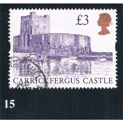 Great Britain 1447A Used Carrickfergus Castle CV 3.00 (BP0015)