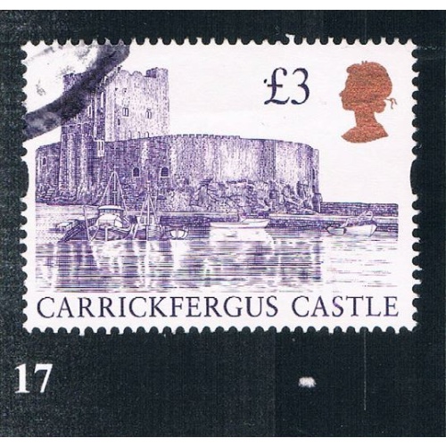 Great Britain 1447A Used Carrickfergus Castle CV 3.00 (BP0017)