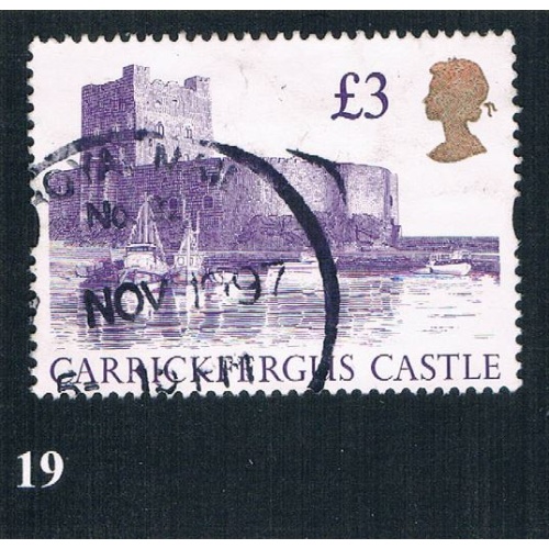 Great Britain 1447A Used Carrickfergus Castle CV 3.00 (BP0019)