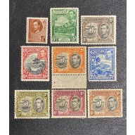 Grenada 1938-50, Scott #131-139, SG #152-160, MH and used