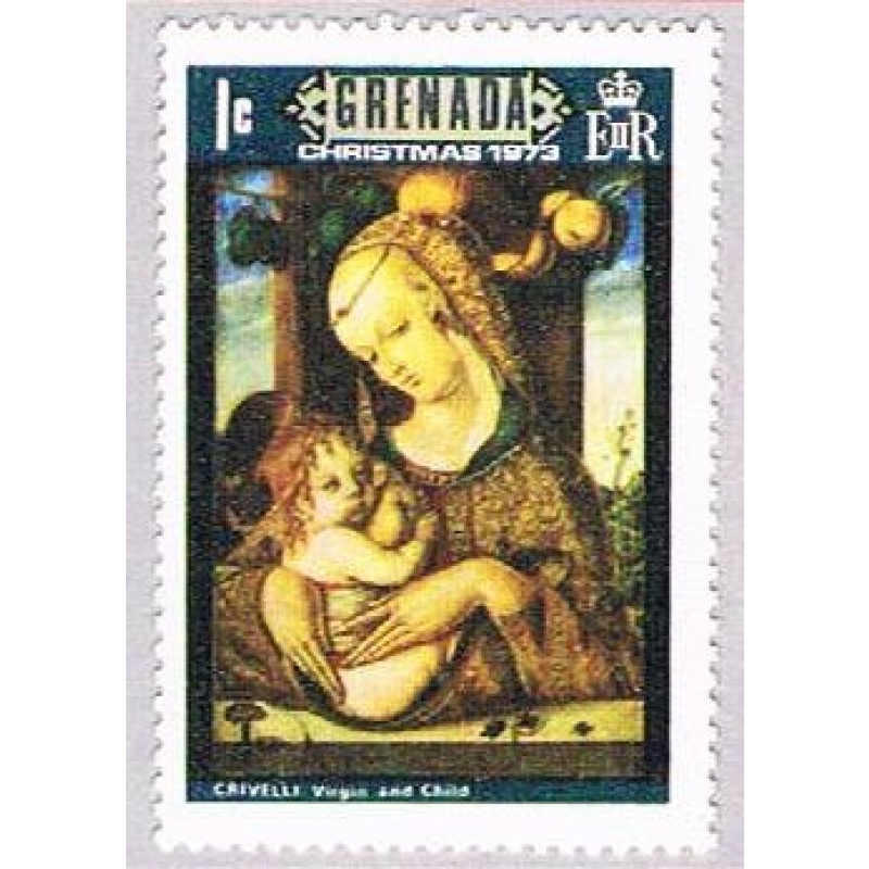 Grenada 520 MLH Christmas Painting 1973 (BP35510)