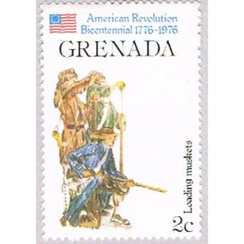 Grenada 718 MLH Men loading Muskets 1976 (BP35519)