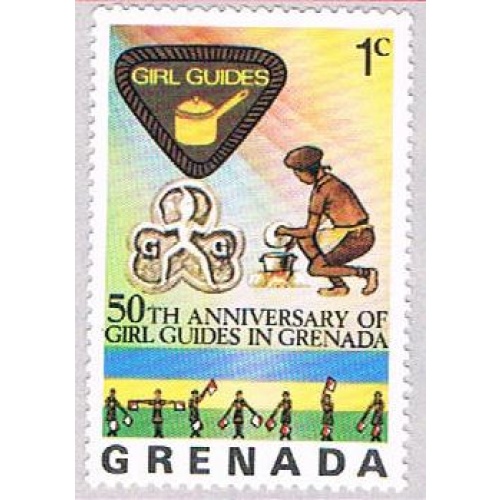 Grenada 725 MLH Girl Guide Emblen 1976 (BP35521)