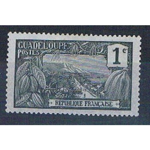 Guadeloupe 54 MLH Harbor at Basse Terre 1905 (G0333)+