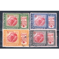 Guinea 309-11;C50 Used set Globe Satellite 1963 CV 1.00 (G0721)