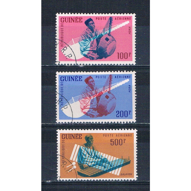 Guinea C32-34 Used set Musicians 1962 CV 5.75 (HV0125)+