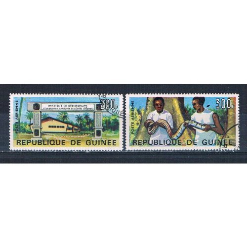 Guinea C88-89 Used set Snake Type 1967 CV 3.50 (G0494)
