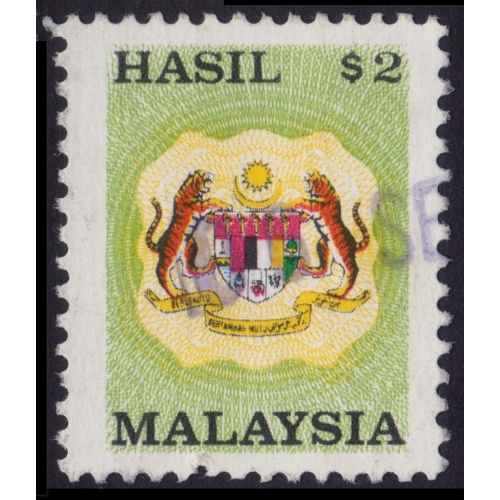 MALAYSIA 1990 $2 Revenue USED @H047