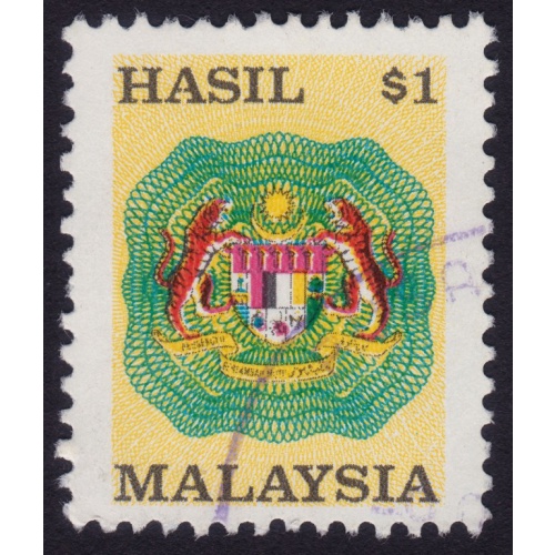 MALAYSIA 1990 $1 Revenue USED @H059