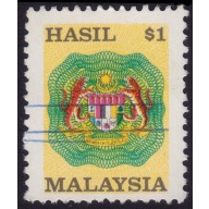 MALAYSIA 1990 $1 Revenue USED @H061