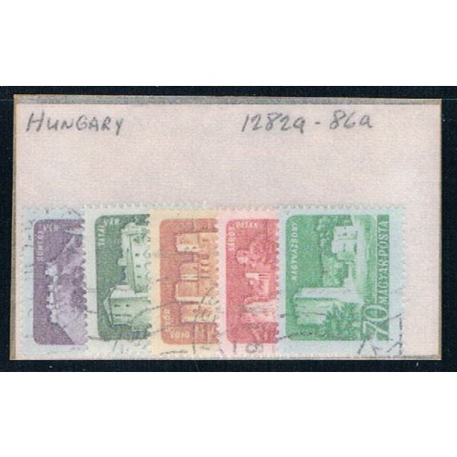 Hungary 1282a-86a Used set Buildings CV 1.25 1960 (H0076)