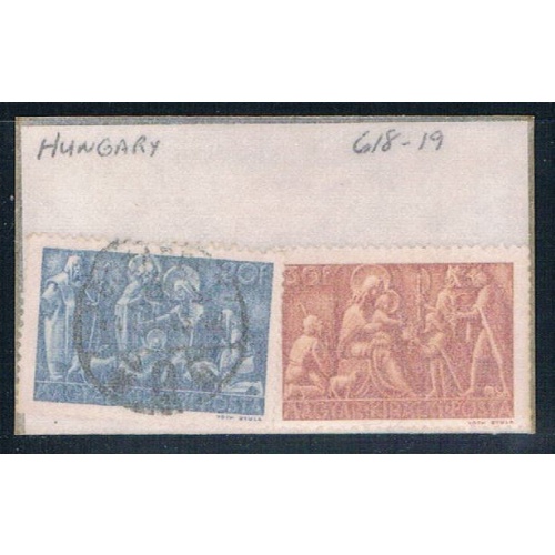 Hungary 618-19 Mixed cond Partial Set Scott nums Shown 1943 (H0065)