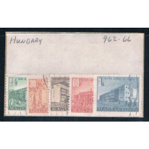 Hungary 962-66 Used Buildings CV 1.25 1951 (H0071)