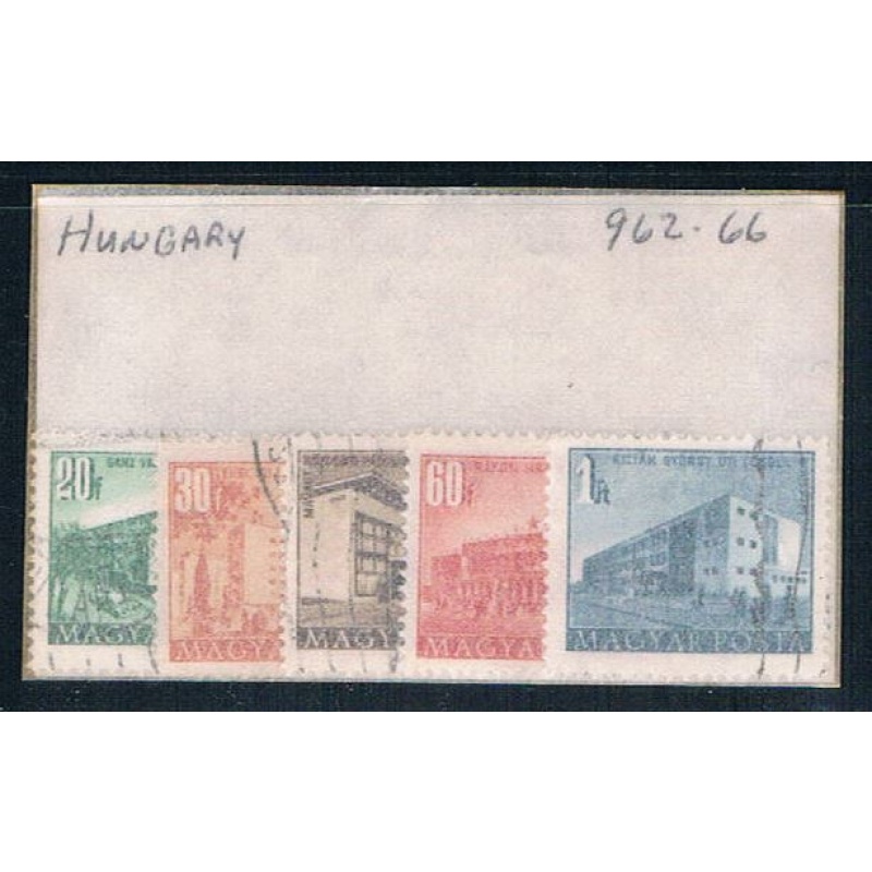 Hungary 962-66 Used Buildings CV 1.25 1951 (H0071)