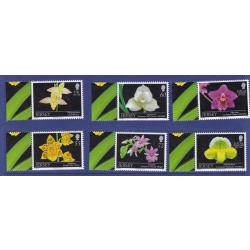 Jersey Orchids VII  flowers  minisheet + stamps 2011