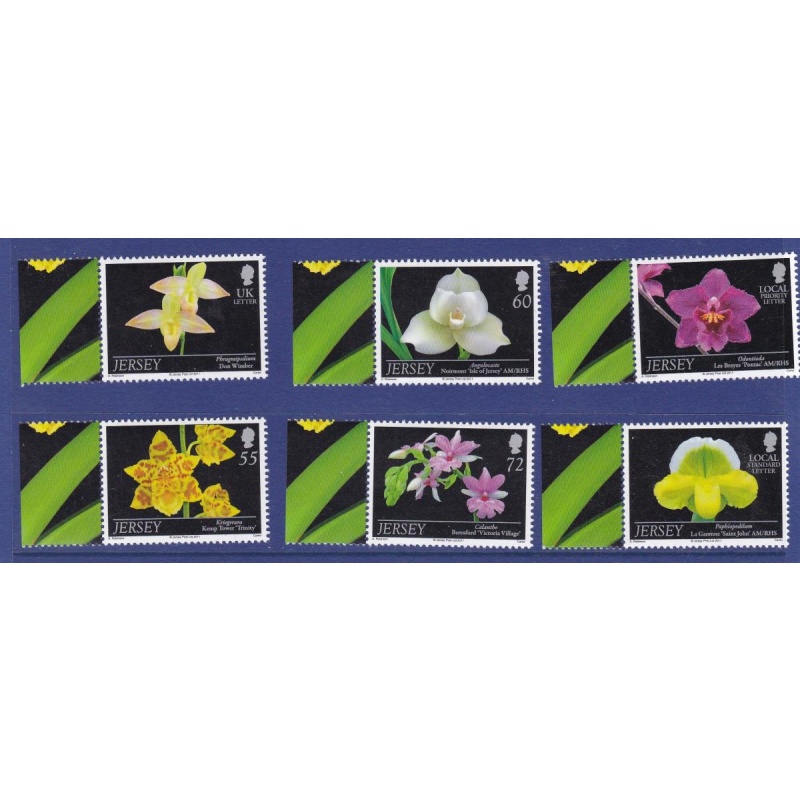 Jersey Orchids VII  flowers  minisheet + stamps 2011