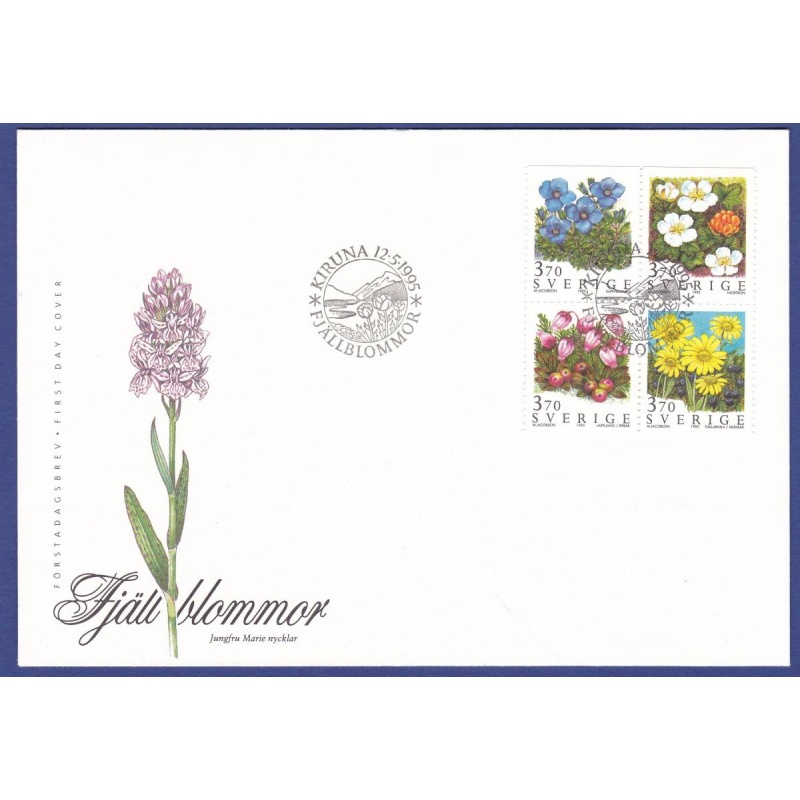 FDC Fjällblommor (mountain flowers)