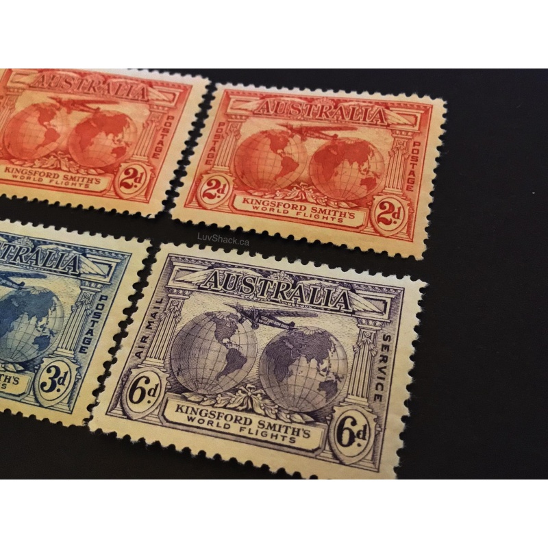 Australia | Kingsford Smith World Flights | Set of 4 | MNH